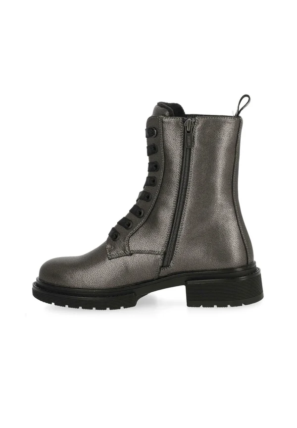 Schnürstiefelette - gun metal grey