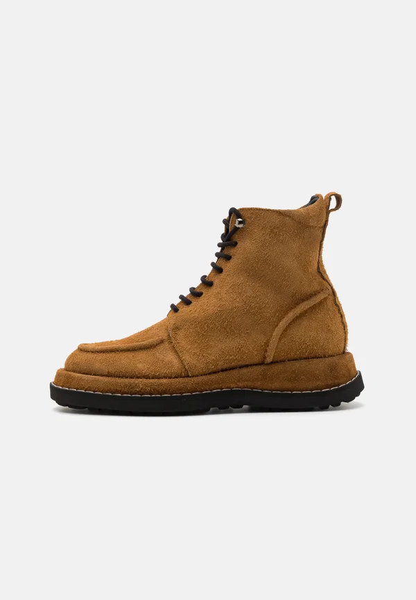 Schnürstiefelette - light brown