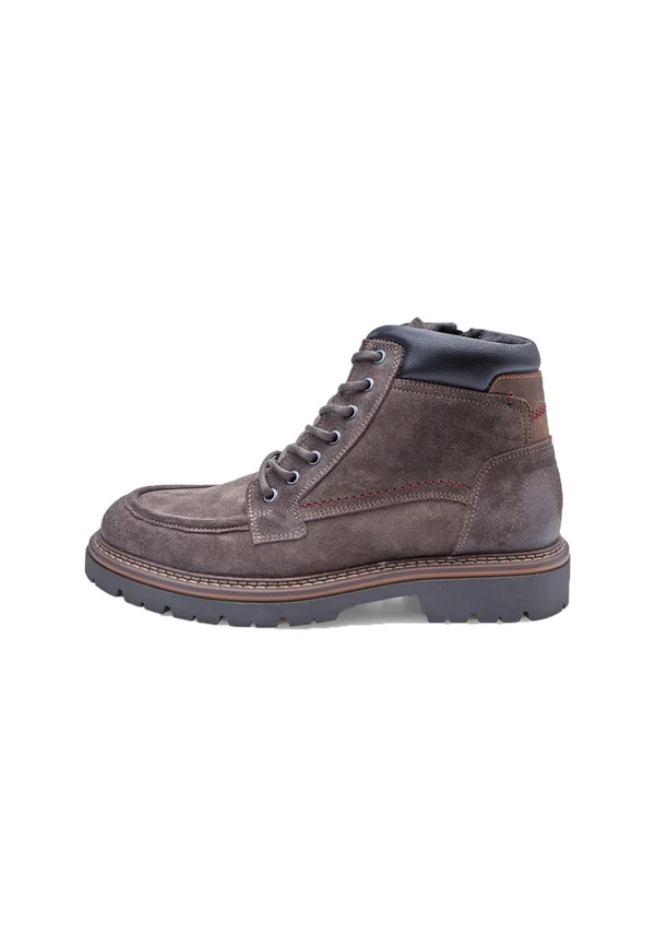 Schnürstiefelette - marrone