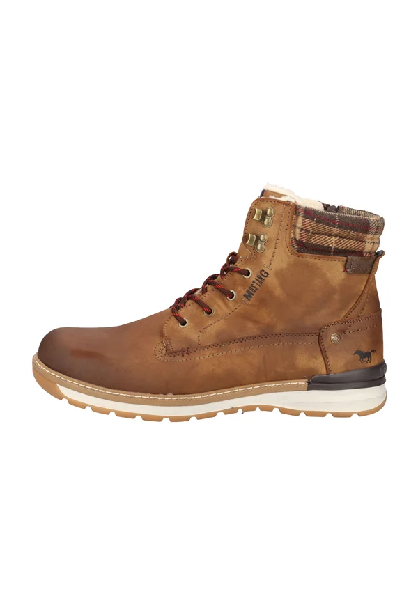Schnürstiefelette - medium brown