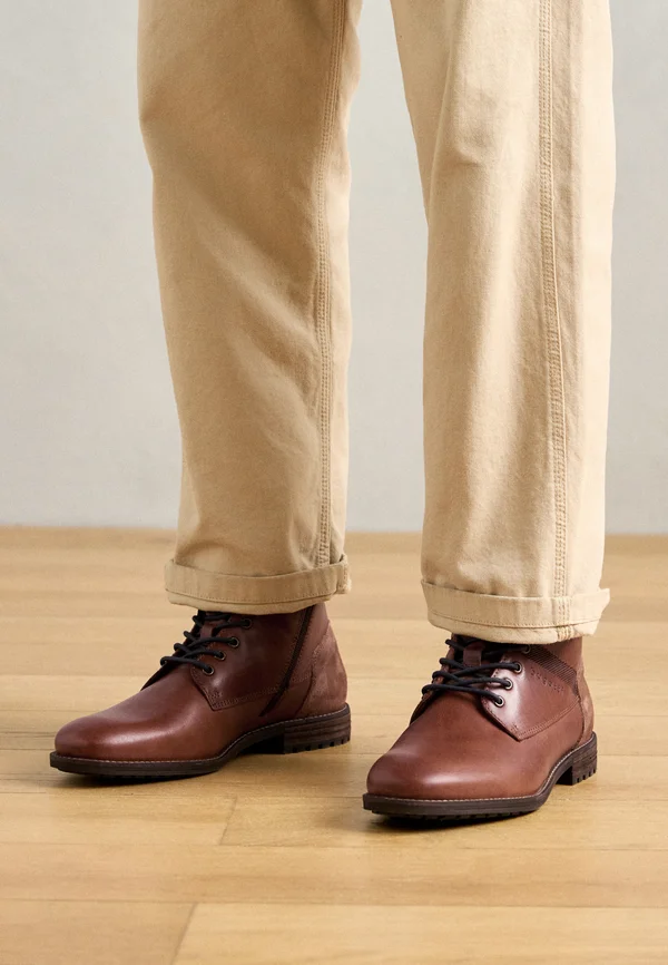 Schnürstiefelette - mid brown