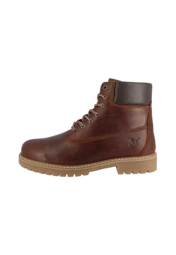 Schnürstiefelette - mokka