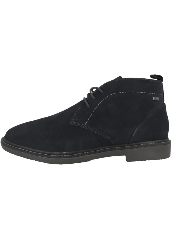 Schnürstiefelette - navy
