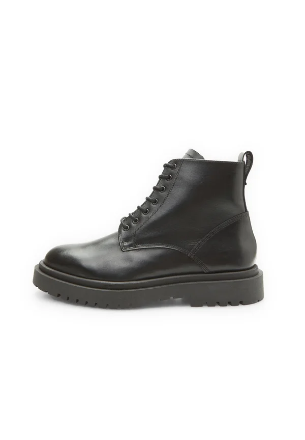 Schnürstiefelette - nero
