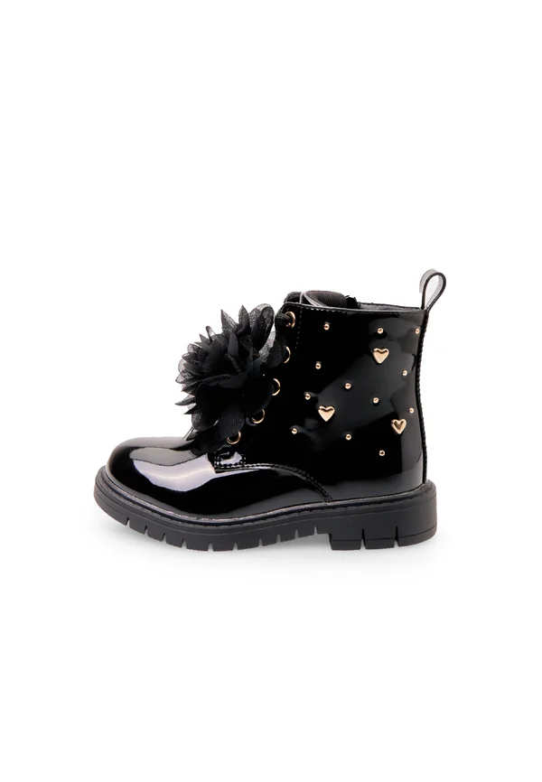 Schnürstiefelette - nero