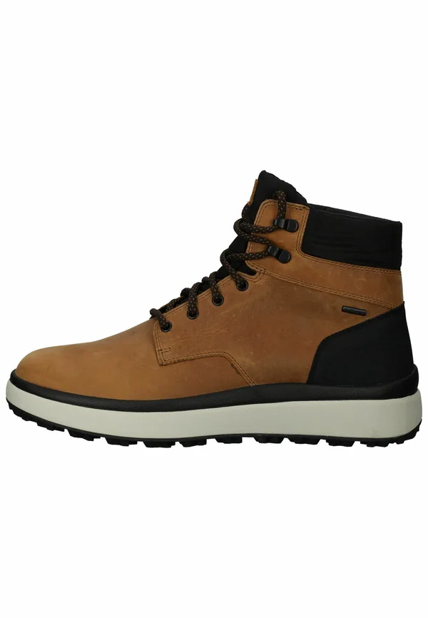 Schnürstiefelette - ochre c
