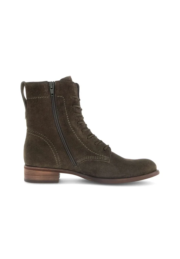 Schnürstiefelette - oliv
