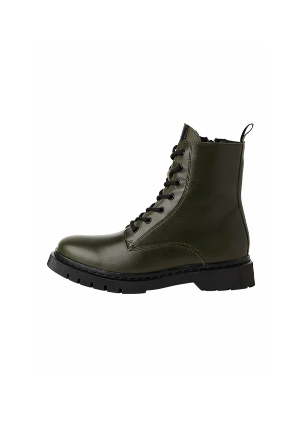 Schnürstiefelette - olive