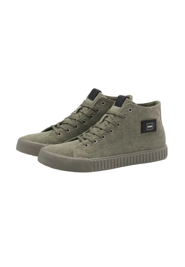 Schnürstiefelette - olive