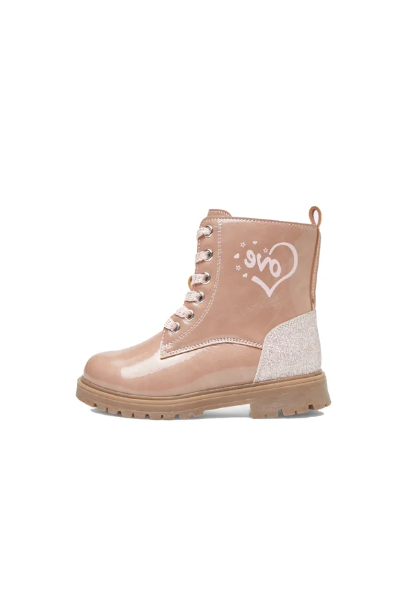 Schnürstiefelette - rosa