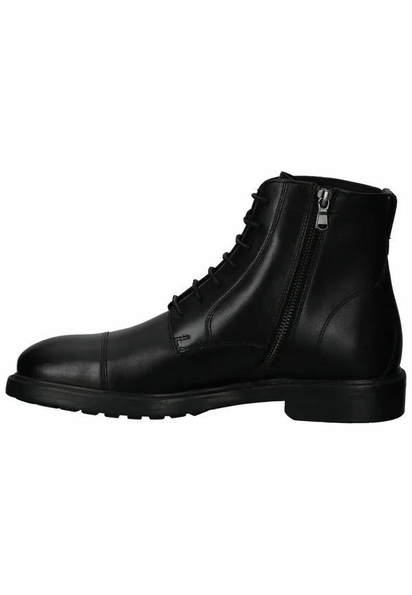 Schnürstiefelette - schwarz c