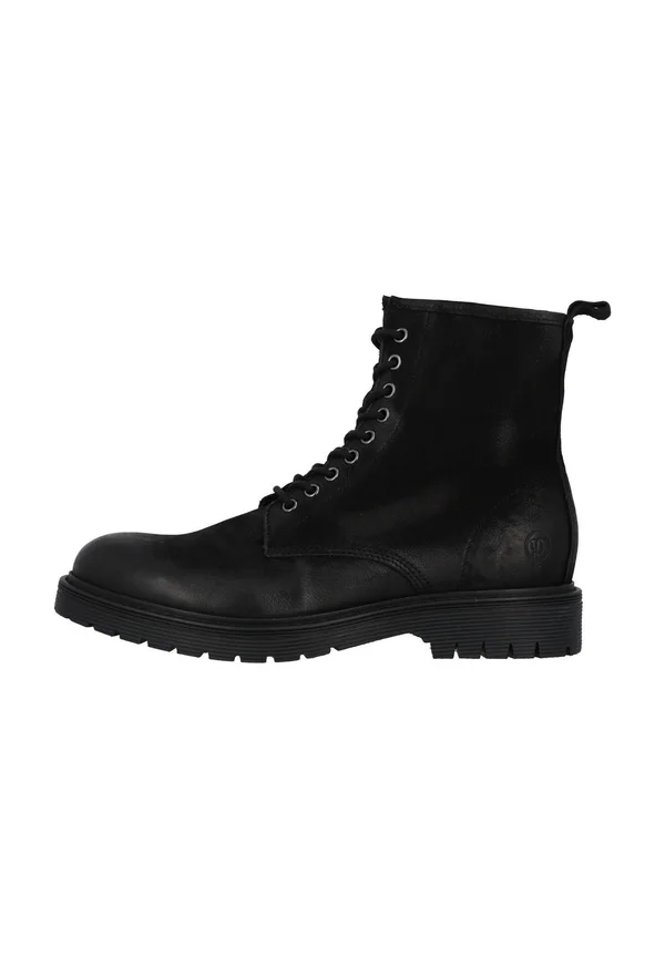 Schnürstiefelette - schwarz velours
