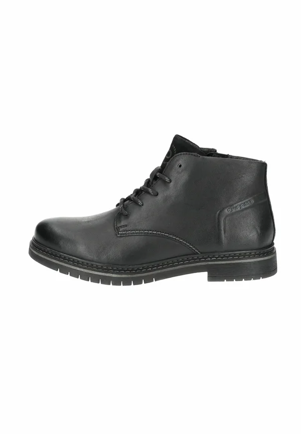 Schnürstiefelette - schwarz
