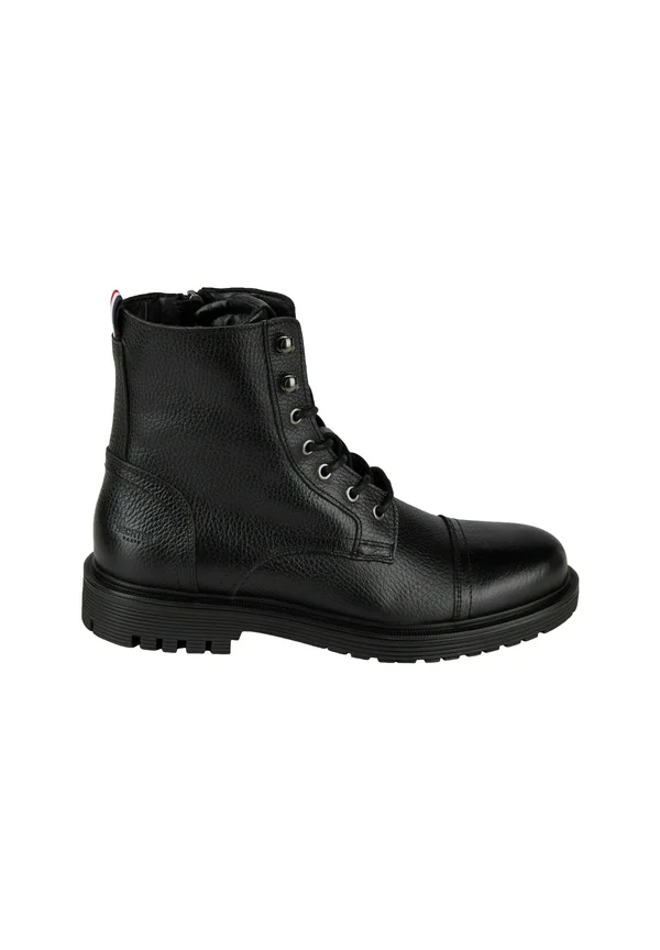 Schnürstiefelette - schwarz