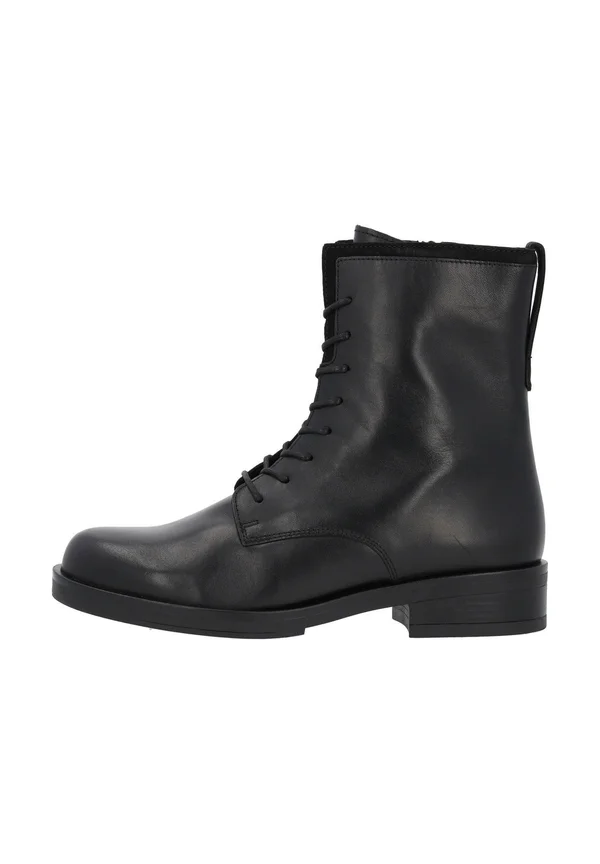 Schnürstiefelette - schwarz