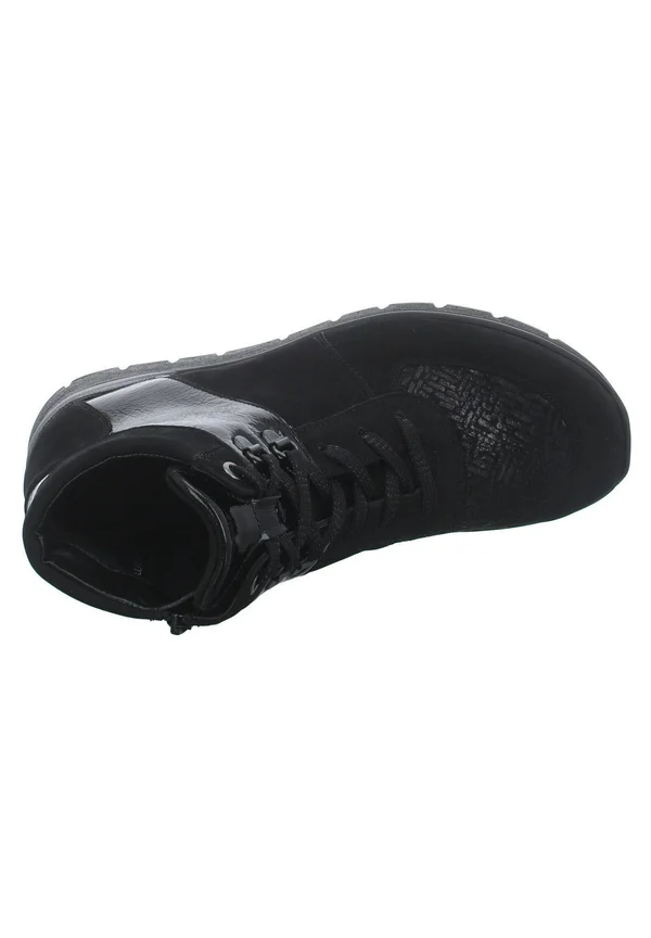 Schnürstiefelette - schwarz