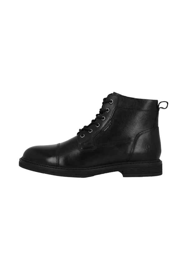 Schnürstiefelette - schwarz