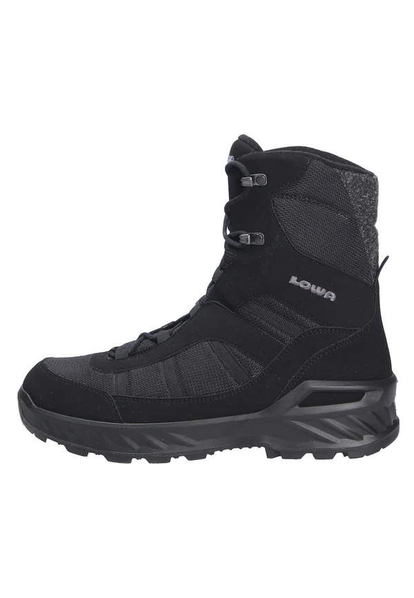 Schnürstiefelette - schwarz