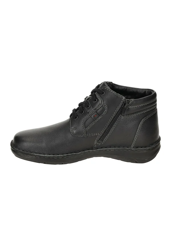 Schnürstiefelette - schwarz