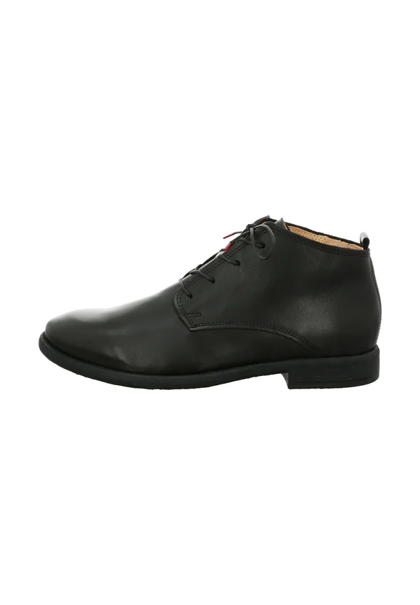 Schnürstiefelette - schwarz