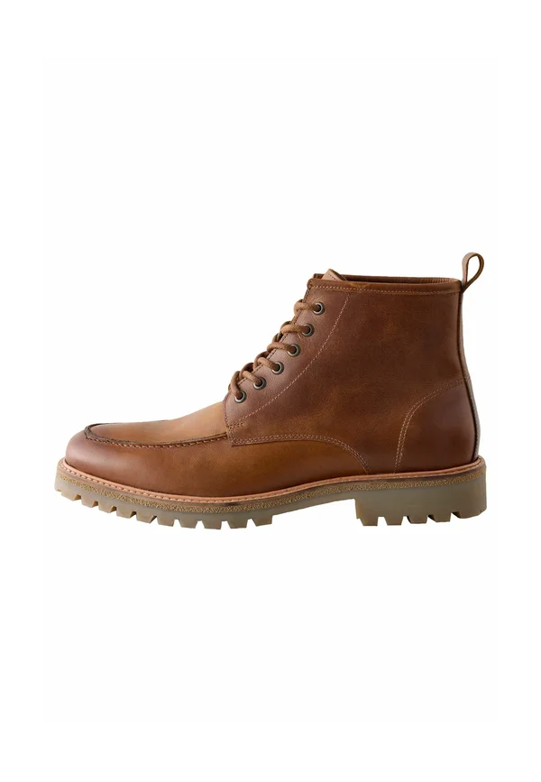 Schnürstiefelette - tan brown