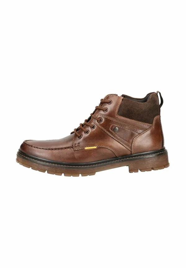 Schnürstiefelette - tan