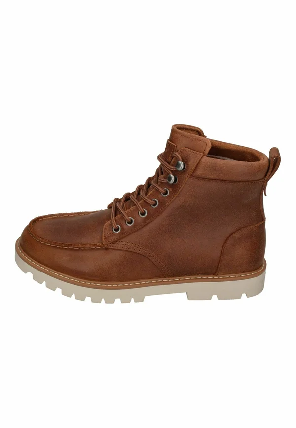Schnürstiefelette - tan