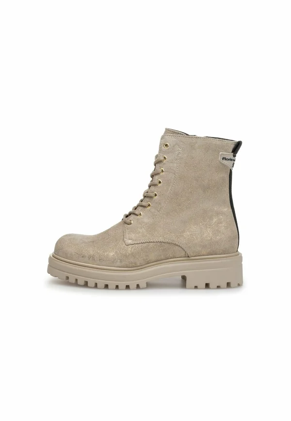 Schnürstiefelette - taupe