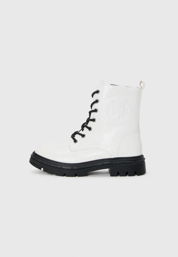 Schnürstiefelette - white