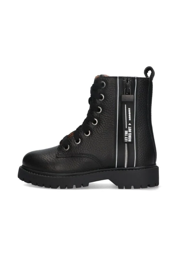 Schnürstiefelette - zwart