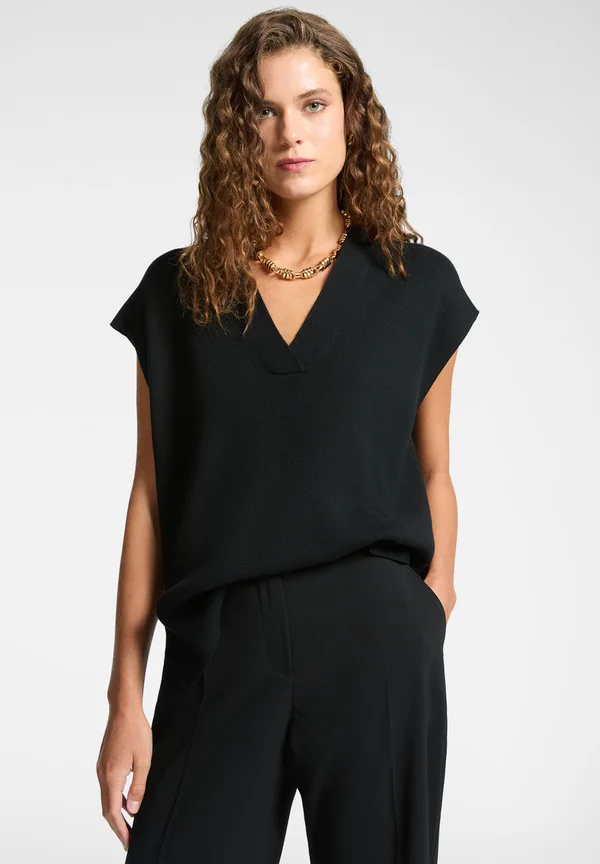 SCOLLATO  - Strickpullover - nero