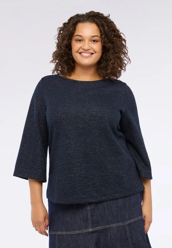 SCOLLO A BARCHETTA - Strickpullover - blu