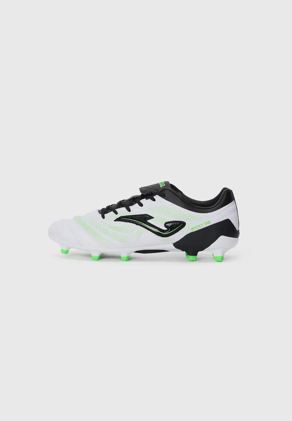SCORE - Rasen-Fußballschuhe - white/black