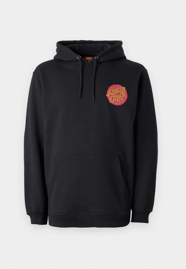 SCRAWL BRICK DOT CENTER HOOD UNISEX - Kapuzenpullover - black
