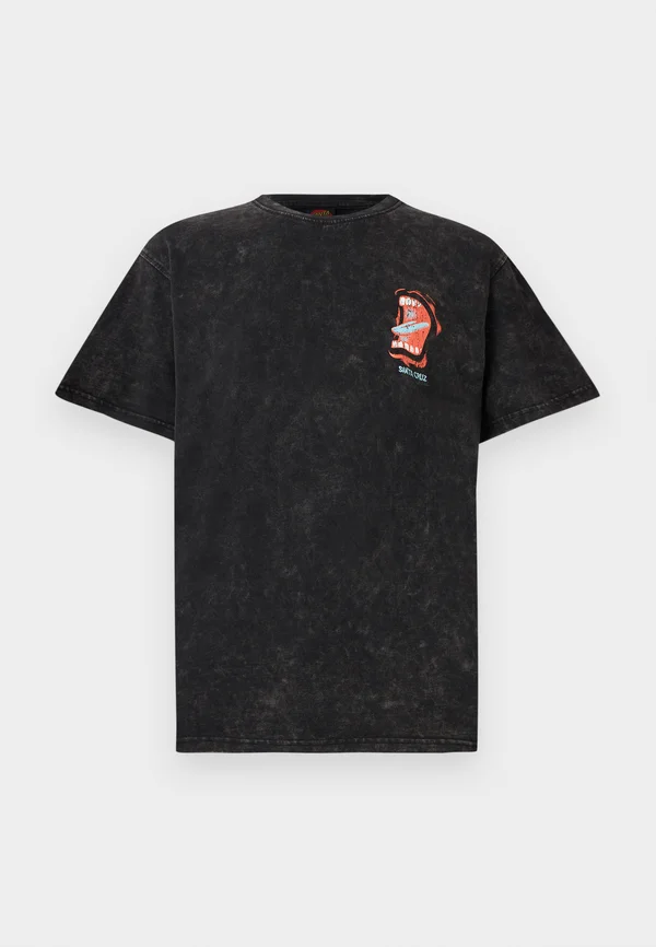 SCREAMING CONNECT UNISEX - T-Shirt print - black acid wash