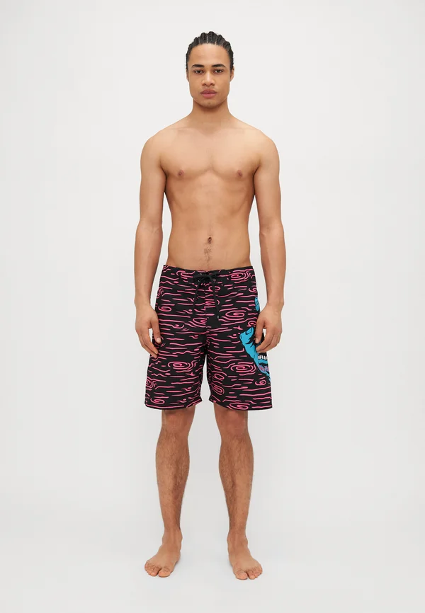 SCREAMING HAND - Badeshorts - neon wood