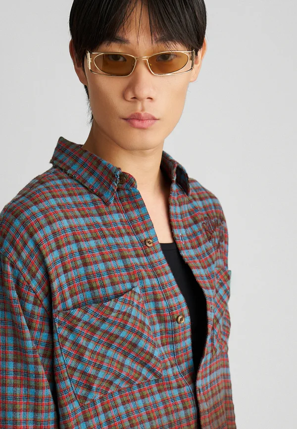 SCRIPT DIP DYE CHECK SHIRT - Hemd - multi-coloured