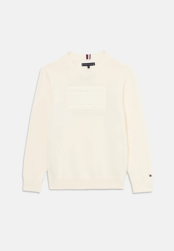 SCRIPT FLAG TONAL SWEATER - Strickpullover - ivory petal
