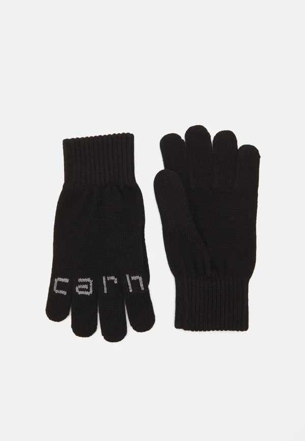 SCRIPT GLOVES UNISEX - Fingerhandschuh - black/grey heather