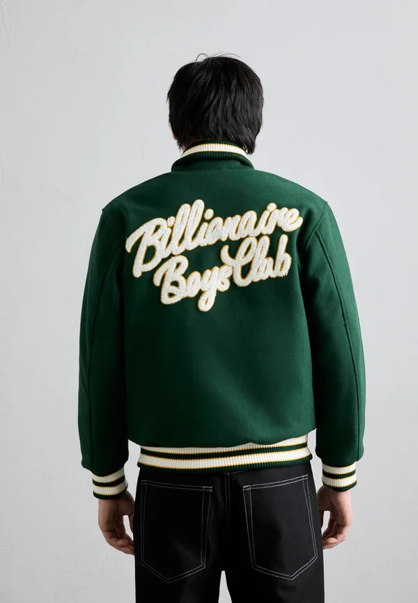 SCRIPT LOGO VARSITY JACKET - Bomberjacke - green
