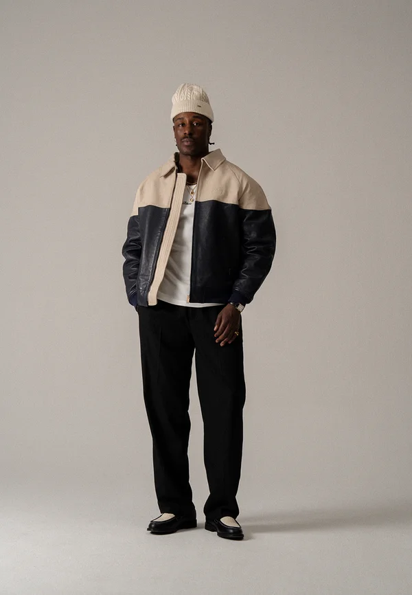 SCRIPT NY JACKET UNISEX - Bomberjacke - peacoat