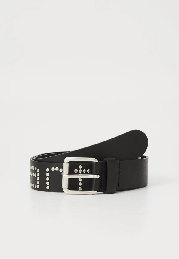 SCRIPT STUDS BELT UNISEX - Gürtel - black/silver