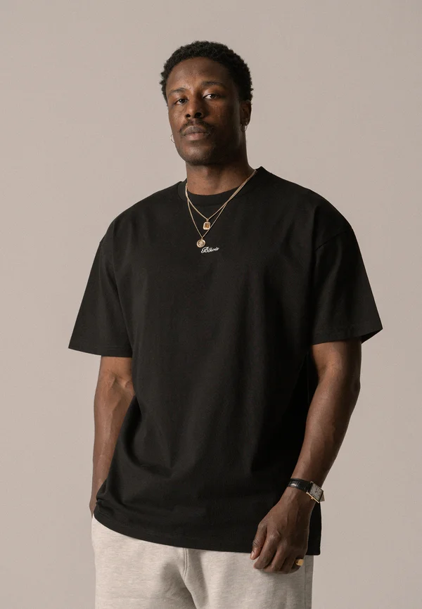 SCRIPT TEE UNISEX - T-Shirt basic - black
