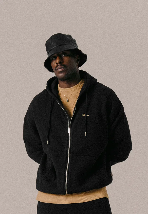 SCRIPT UNISEX - Kapuzenpullover - black