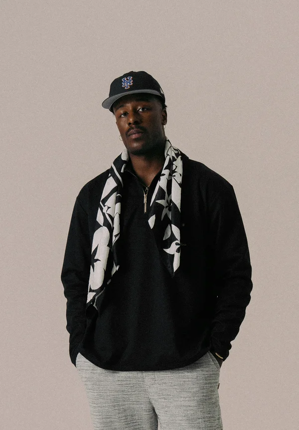 SCRIPT UNISEX - Langarmshirt - black