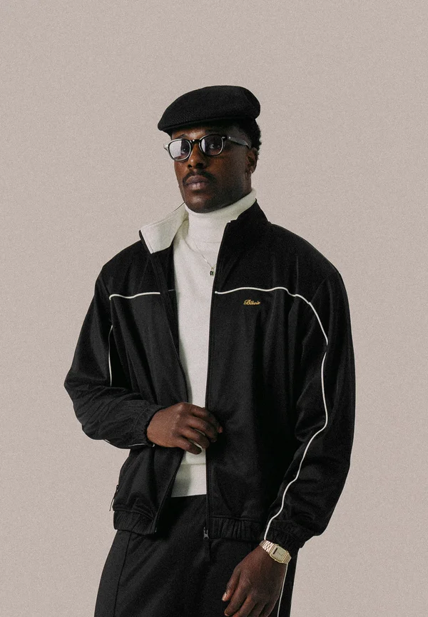 SCRIPT UNISEX - Sweatjacke - black