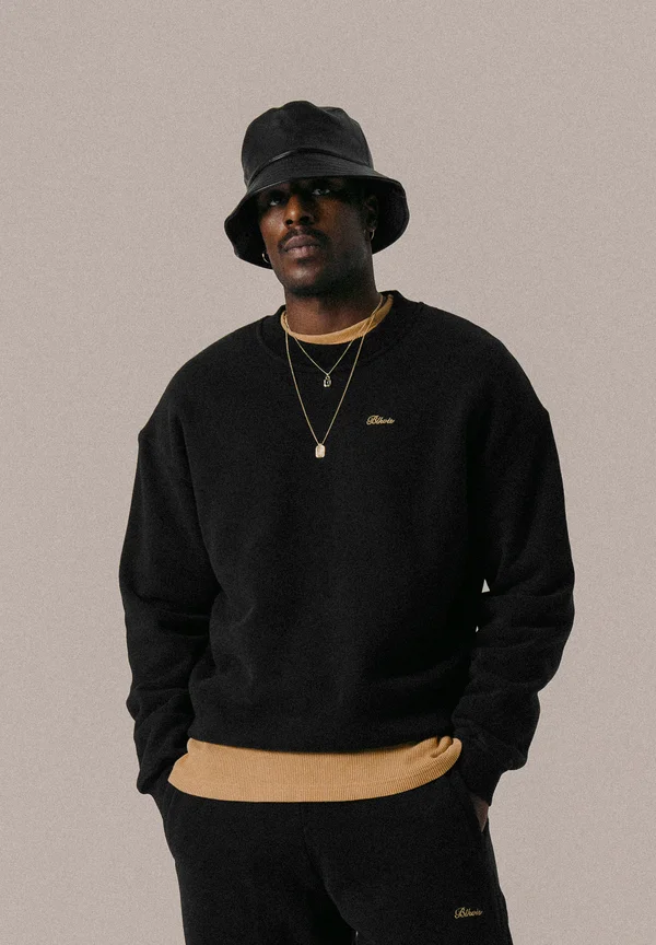 SCRIPT UNISEX - Sweatshirt - black