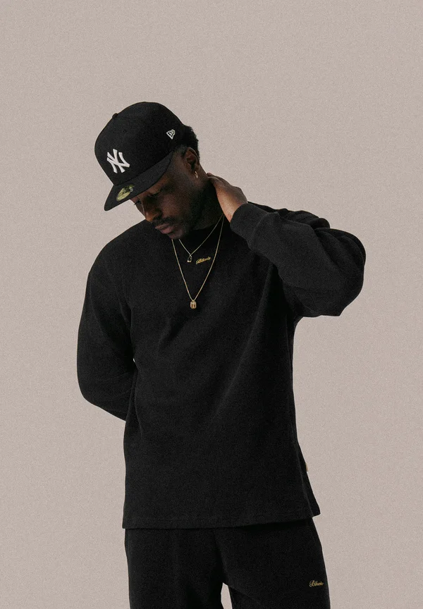 SCRIPT UNISEX - Sweatshirt - black