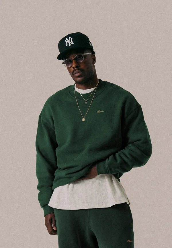 SCRIPT UNISEX - Sweatshirt - hunter green