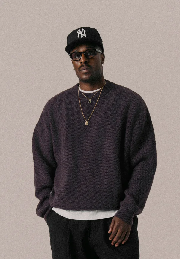 SCRIPT UNISEX - Sweatshirt - raisin